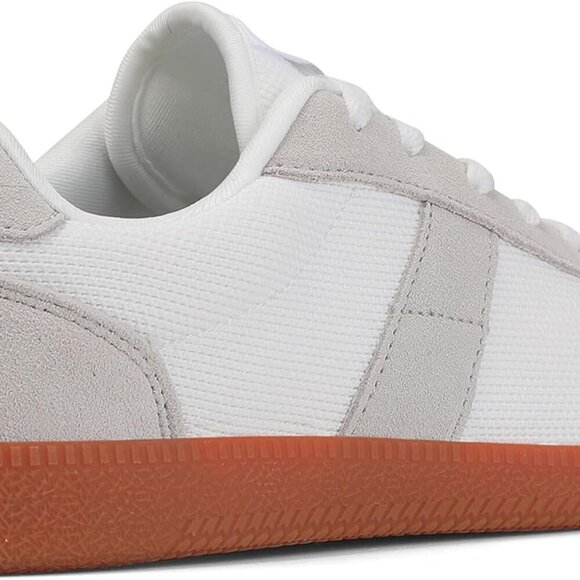 Womens Casual Sneakers Fabric Rubber Sole Retro Slip-On Trainers - Picture 3 of 9